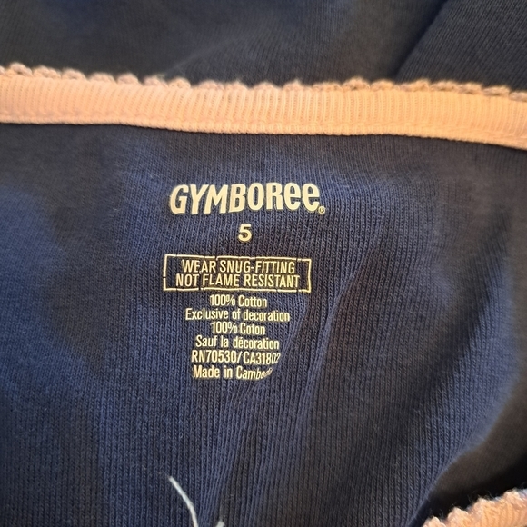 Gymboree girls size 5 2 piece deer pajama set VGUC - Picture 2 of 3